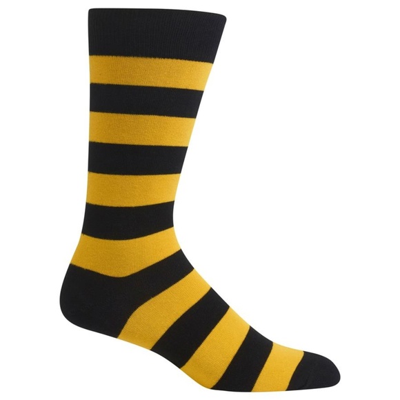 Black and yellow striped socks Clearance